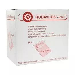 RUDAVLIES-plaster opatrunkowy sterylny 6x10 cm, 50 szt