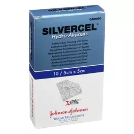 SILVERCEL Opatrunek hydroalginatowy 5x5 cm, 10 szt