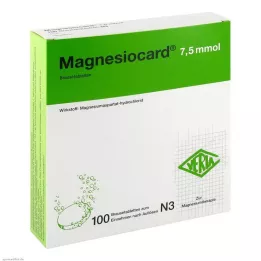 MAGNESIOCARD Tabletki musujące 7,5 mmol, 100 szt