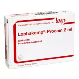 LOPHAKOMP Prokaina 2 ml roztwór do wstrzykiwań, 5X2 ml