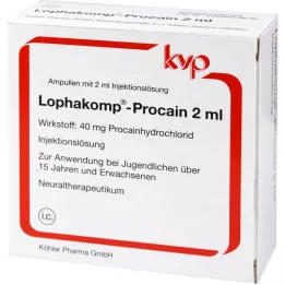 LOPHAKOMP Prokaina 2 ml roztwór do wstrzykiwań, 100X2 ml