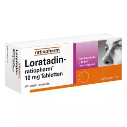 LORATADIN-ratiopharm 10 mg tabletki, 50 szt
