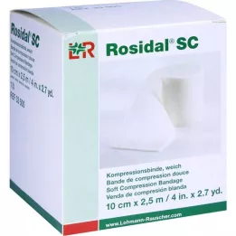 ROSIDAL SC Bandaż uciskowy miękki 10 cm x 2,5 m, 1 szt