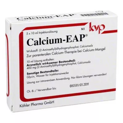 CALCIUM EAP Ampułki 5X10 ml CALCIUM EAP Ampułki 5X10 ml