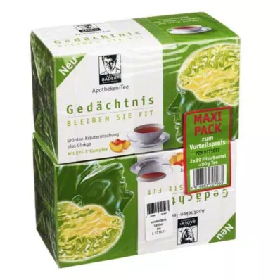 BADERS Apteka Herbata Memory Maxipack Fbtl., 2X20 St BADERS Apteka Herbata Memory Maxipack Fbtl., 2X20 St
