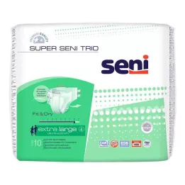 SUPER SENI Majtki higieniczne Trio rozmiar 4 XL, 10 sztuk