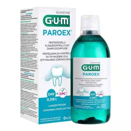 GUM Paro.ex 0,06% CHX Płyn do płukania jamy ustnej, 500 ml
