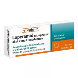 LOPERAMID-ratiopharm akut 2 mg tabletki powlekane, 10 szt
