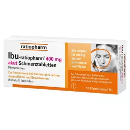 IBU-RATIOPHARM 400 mg tabletki przeciwbólowe, tabletki powlekane, 10 szt