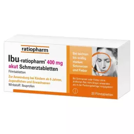 IBU-RATIOPHARM 400 mg tabletki przeciwbólowe, tabletki powlekane, 20 szt