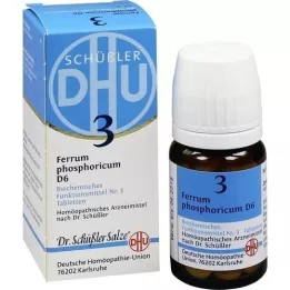BIOCHEMIE DHU 3 Ferrum phosphoricum D 6 tabletek, 80 szt