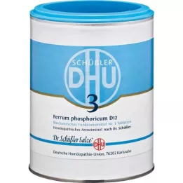 BIOCHEMIE DHU 3 Ferrum fosforicum D 12 tabletek, 1000 szt
