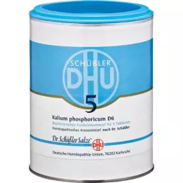 BIOCHEMIE DHU 5 Kalium phosphoricum D 6 tabletek, 1000 szt