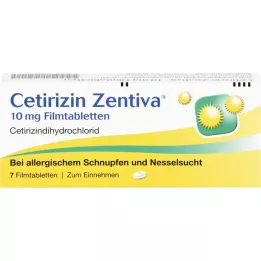 CETIRIZIN Zentiva 10 mg tabletki powlekane, 7 szt