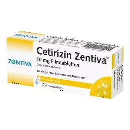 CETIRIZIN Zentiva 10 mg tabletki powlekane, 20 szt