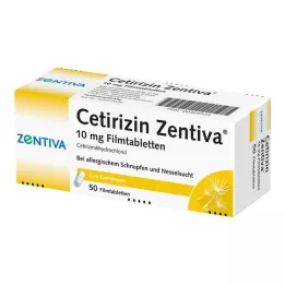 CETIRIZIN Zentiva 10 mg tabletki powlekane, 50 szt