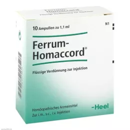 FERRUM HOMACCORD ampules, 10 szt