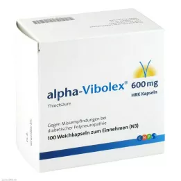 ALPHA VIBOLEX 600 mg HRK kapsułki miękkie, 100 szt