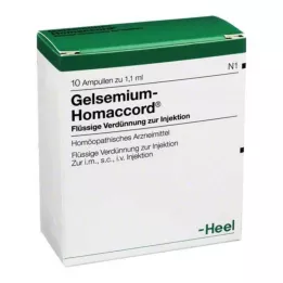GELSEMIUM HOMACCORD ampules, 10 szt