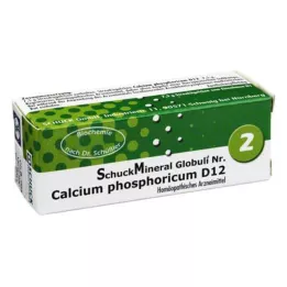 SCHUCKMINERAL Globuli 2 wapń fosfor d 12, 7,5 g