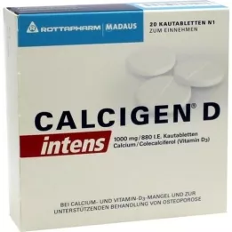 Caligen D Intens 1000 Mg / 880 I. E. Tabletki do żucia, 20 szt