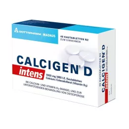 CALCIGEN D intens 1000 mg/880 I.E. tabletki do żucia, 48 szt
