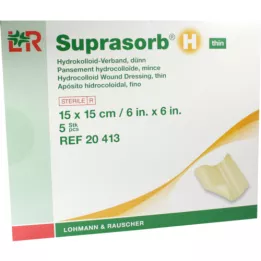 Stowarzyszenie Suprasorb H Hydrokoloid Cienko 15x15 cm, 5 szt