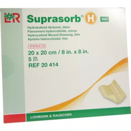 Suprasorb H Hydrocoloid Association Cienkie 20x20 cm, 5 szt