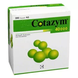 COTAZYM 40 000 kapsułek opornych na żołądek, 200 szt