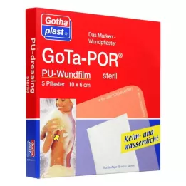GOTA-POR PU Wundfilm 10x6 cm sterylny chodnik, 5 szt