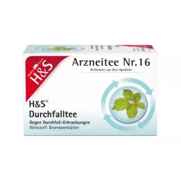 H&amp;S Torebki filtrujące do herbaty na biegunkę, 20X1,5 g