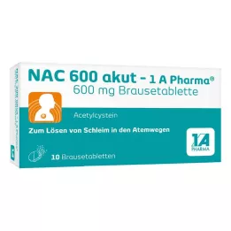 NAC 600 tabletek musujących akut-1A Pharma, 10 szt