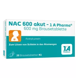 NAC 600 tabletek musujących akut-1A Pharma, 20 szt