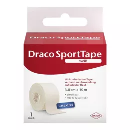DRACO TAPEVERBAND 3,8 cmx10 m biały, 1 szt