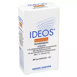 IDEOS 500 mg/400 IU tabletki do żucia, 30 szt