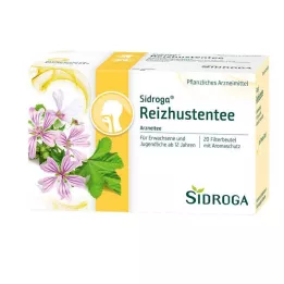 SIDROGA Torebki filtrujące herbatę na suchy kaszel, 20X0,9 g