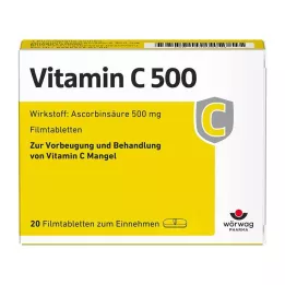 VITAMIN C 500 tabletek powlekanych, 20 szt