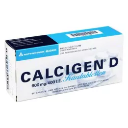 CALCIGEN D 600 mg/400 I.E. tabletki do żucia, 50 szt