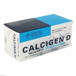 CALCIGEN D 600 mg/400 I.E. tabletki do żucia, 100 szt