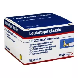 LEUKOTAPE klasyczny 3,75 cmx10 m żółty, 1 szt