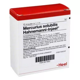 MERCURIUS SOLUBILIS INJEEL Hahnemanni Ampoules, 10 szt