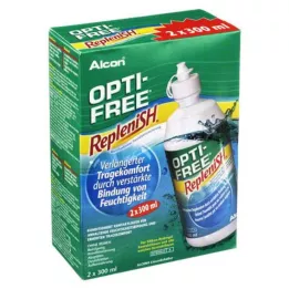 OPTI-FREE RepleniSH Wielofunkcyjny roztwór dezynfekujący, 2X300 ml