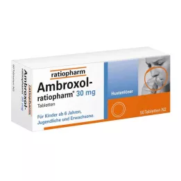 AMBROXOL-ratiopharm 30 mg tabletki wykrztuśne na kaszel, 50 szt
