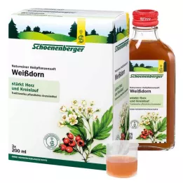 WEISSDORN SAFT Soki roślinne lecznicze Schoenenberger, 3X200 ml