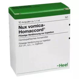 NUX VOMICA HOMACCORD ampules, 10 szt