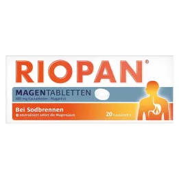 RIOPAN Tabletki żołądkowe Tabletki do żucia, 20 szt