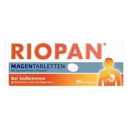 RIOPAN Tabletki żołądkowe Tabletki do żucia, 100 szt