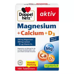 DOPPELHERZ Magnez+Wapń+D3 tabletki, 100 szt
