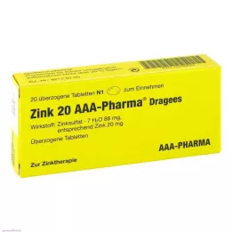 ZINK 20 AAA-Pharma Dragees, 20 szt