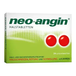 NEO-ANGIN Pastylki do ssania na gardło, 24 szt